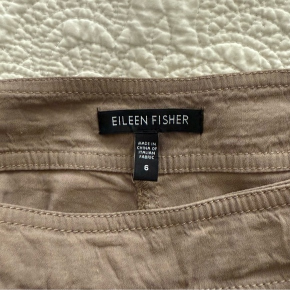 Eileen Fisher Linen Blend trousers 6 - Picture 9 of 10